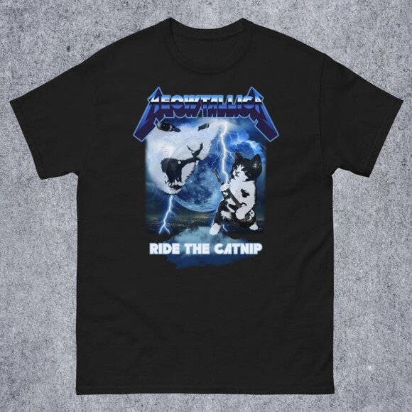 Unbranded Other - Meowtallica Funny Cat Meme Tee Shirt